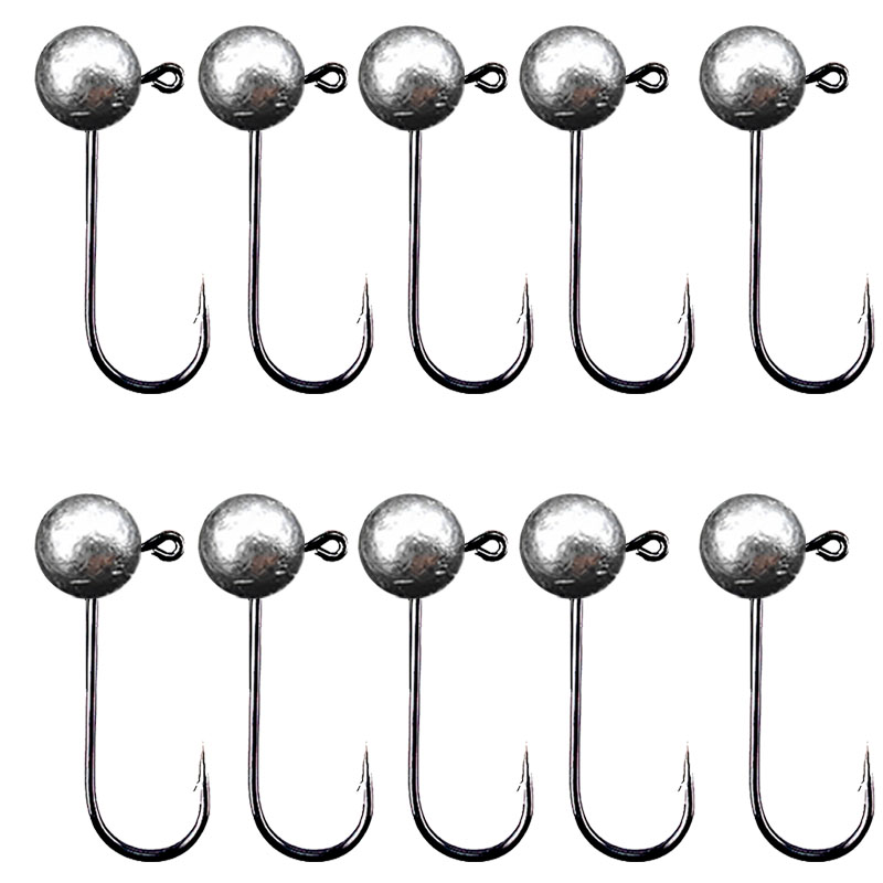Fishing Hook Offset - 10 adet/grup Jig Kafa Balıkçılık Kanca