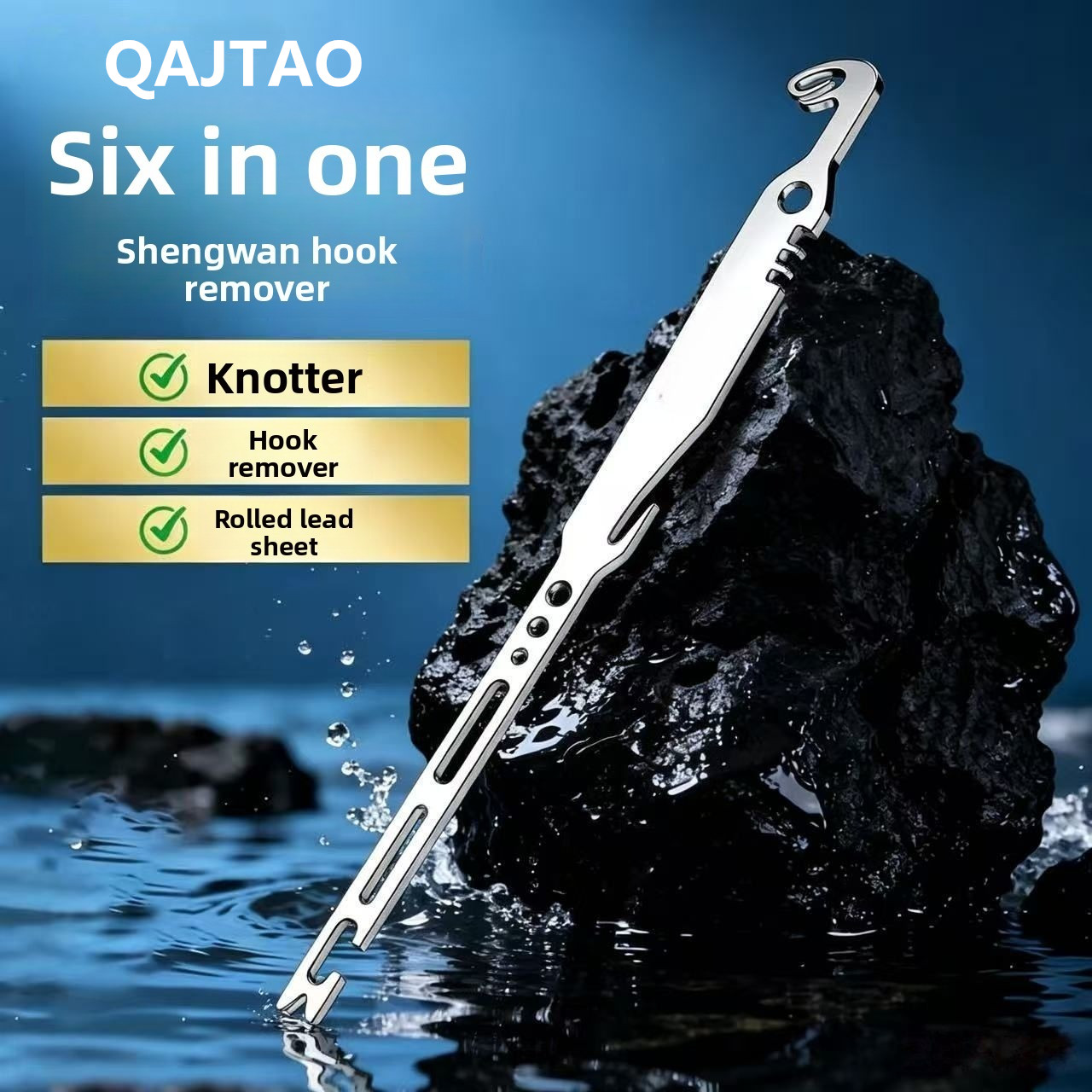 Fishing Hook Sharpener - QAJTAO 4 parçalı 6'sı 1 arada