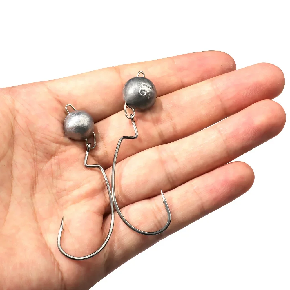 5 adet Metal Jig Kafa Solucan  - Fishing Hook Offset incelemesi ve fiyatı